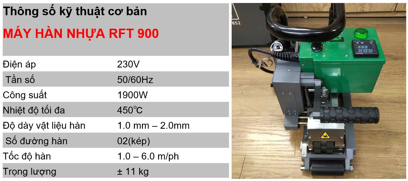 Máy hàn bạt nhựa dày RFT900