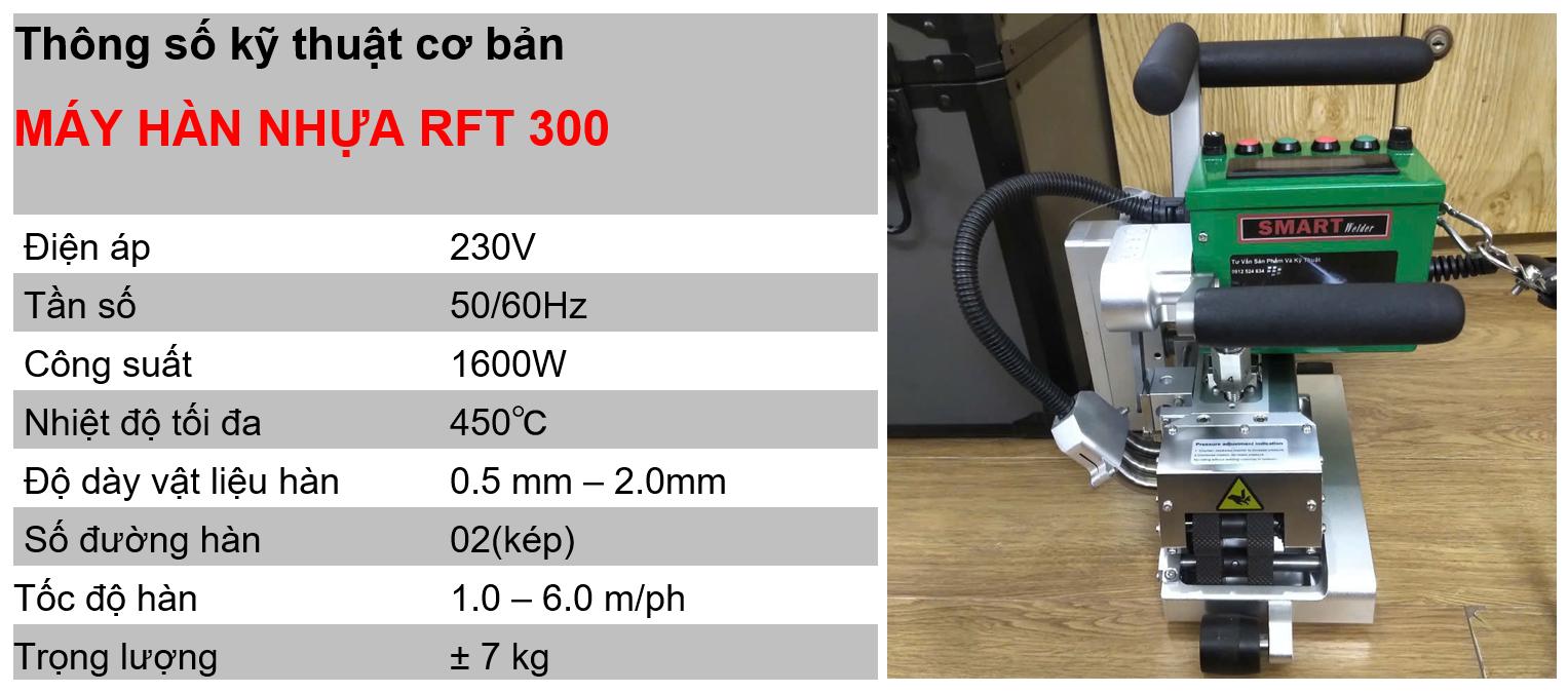 M&aacute;y h&agrave;n bạt nhựa RFT300 chất lượng bền khỏe. 