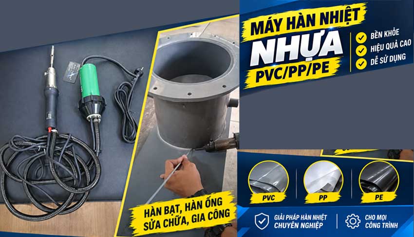 Máy hàn nhiệt ống nhựa tấm nhựa PVC/PP/PE LST2000D