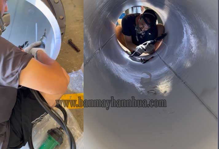 M&aacute;y h&agrave;n nhựa cầm tay h&agrave;n ống  nhựa tấm nhựa PP, PVC