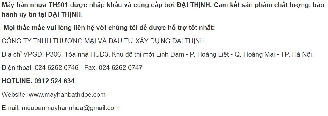 Máy hàn bạt HDPE TH501